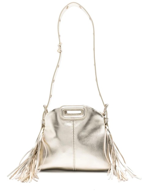 Maje mini Miss M metallic shoulder bag - Gold - zdjęcie produktu nr 1