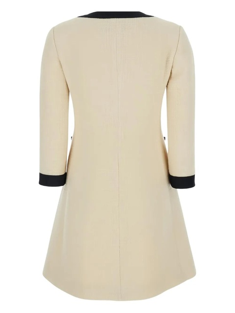 Valentino Garavani bow-detail mini dress - Neutrals - zdjęcie produktu nr 1