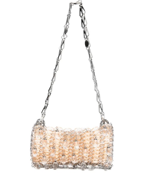 Rabanne Paco 1969 disc-charm chain shoulder bag - White - zdjęcie produktu nr 1
