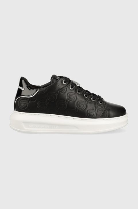 Karl Lagerfeld sneakersy skórzane KAPRI KC kolor czarny KL62523F - zdjęcie produktu nr 1
