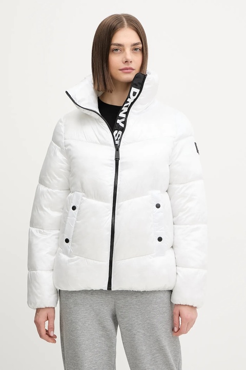 Dkny kurtka OTW - PUFFERS kolor biały zimowa DP5J9623 - zdjęcie produktu nr 1
