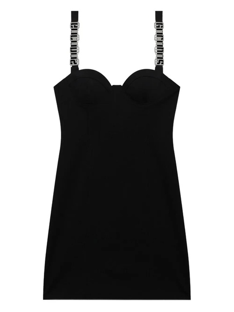 GCDS logo-plaque mini dress - Black - zdjęcie produktu nr 1