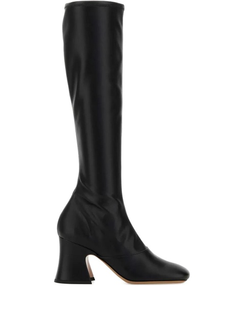 Chloé 8mm Janis block-heel knee-high boots - Black - zdjęcie produktu nr 1