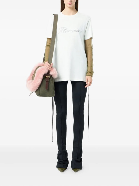 Blumarine crystal-embellished T-shirt - White - zdjęcie produktu nr 2