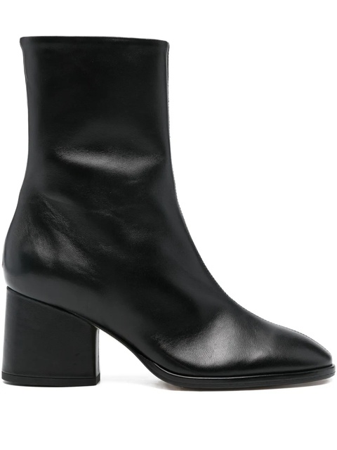 Aeyde 65mm leather ankle boots - Black - zdjęcie produktu nr 1