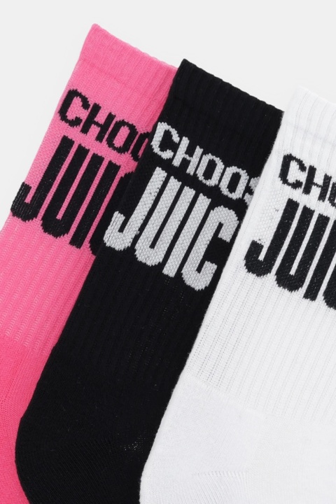 Juicy Couture skarpetki 3-pack kolor różowy JCAXS125707 - zdjęcie produktu nr 2