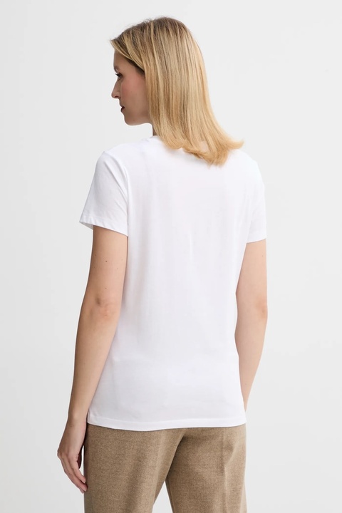 BOSS Orange t-shirt bawełniany damski kolor biały 50549184 - zdjęcie produktu nr 2