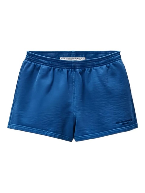 Alexander Wang elastic-waistband mini shorts - Blue - zdjęcie produktu nr 1