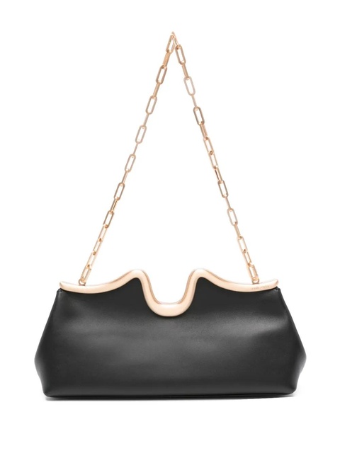 Cult Gaia Valma curved-frame chain-strap clutch - Black - zdjęcie produktu nr 1