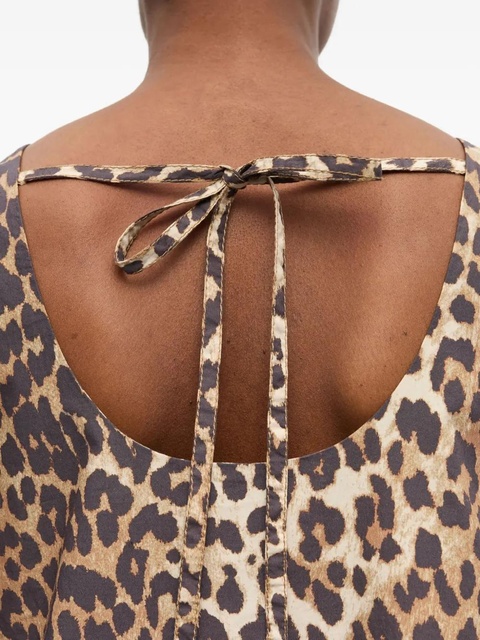 GANNI leopard-print dress - Neutrals - zdjęcie produktu nr 2