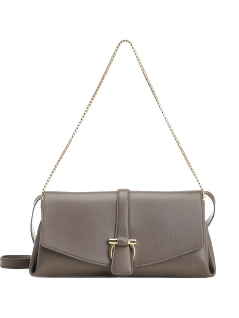 Ferragamo chain-strap flap shoulder bag - Grey - zdjęcie produktu nr 1