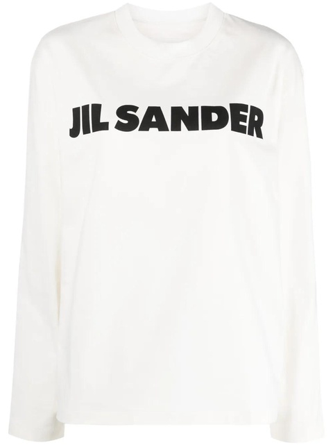 Jil Sander logo-print cotton sweatshirt - White - zdjęcie produktu nr 1