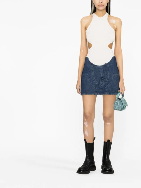 Off-White motorcycle hole miniskirt - Blue - zdjęcie produktu nr 2