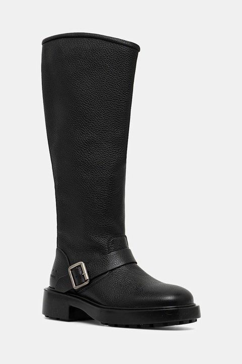 Copenhagen kozaki skórzane damskie kolor czarny na płaskim obcasie CPH441 leather - zdjęcie produktu nr 1
