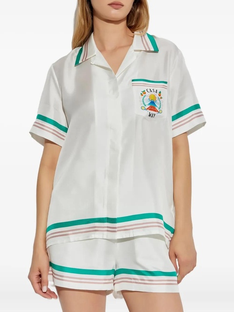 Casablanca Casa Way silk shirt - White - zdjęcie produktu nr 1