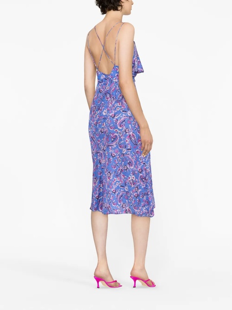 ISABEL MARANT Presly floral-print midi dress - Blue - zdjęcie produktu nr 2