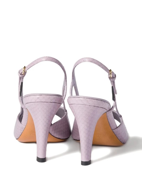 Miu Miu slingback heeled sandals - Purple - zdjęcie produktu nr 1