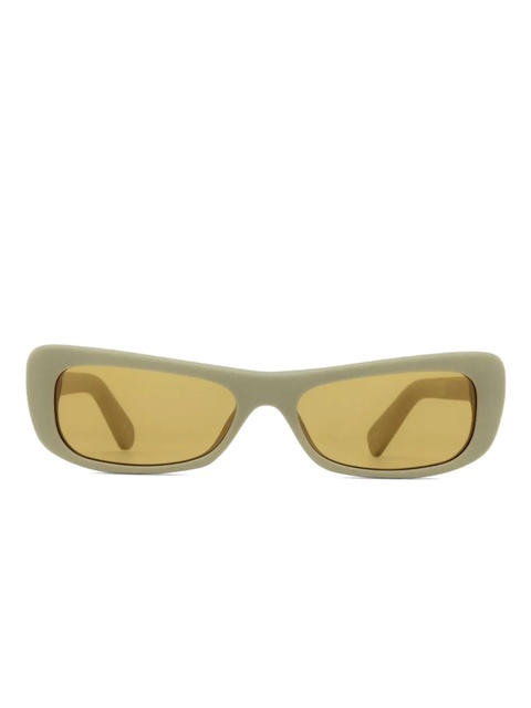 Jacquemus Capri rectangle-frame sunglasses - Green - zdjęcie produktu nr 1
