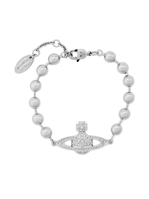 Vivienne Westwood Orb-plaque bead bracelet - Silver - zdjęcie produktu nr 1