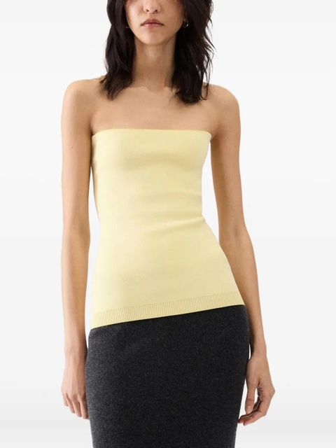 Jacquemus strapless knitted top - Yellow - zdjęcie produktu nr 1