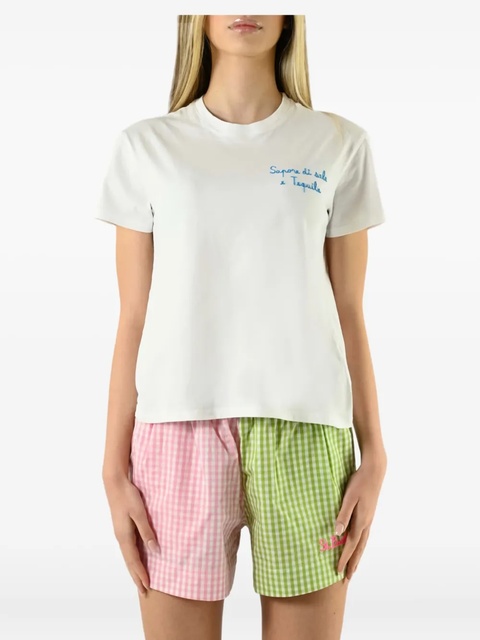 MC2 Saint Barth embroidered short-sleeve T-shirt - White - zdjęcie produktu nr 1