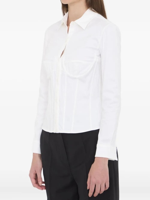 Balenciaga corset lace-up shirt - White - zdjęcie produktu nr 1