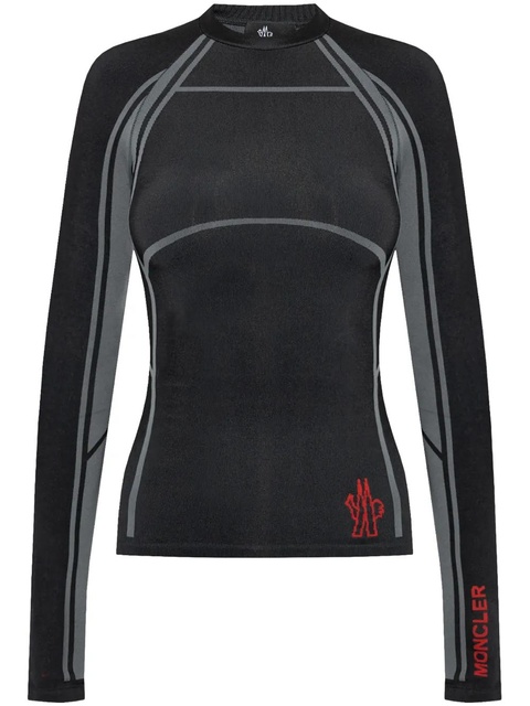 Moncler Grenoble long-sleeve base layer T-shirt - Black - zdjęcie produktu nr 1