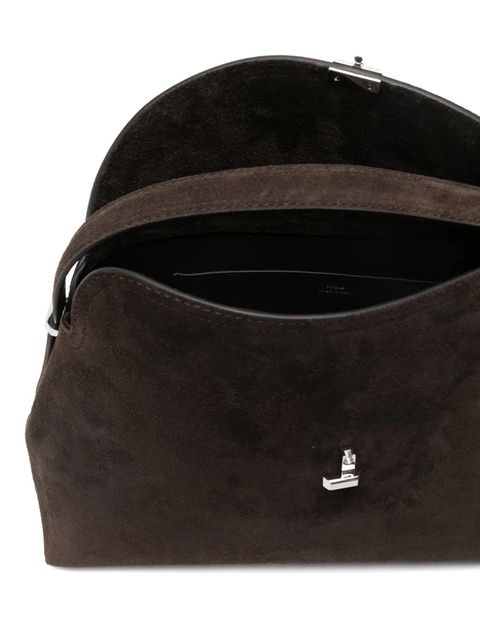 TOTEME T-lock suede top-handle shoulder bag - Brown - zdjęcie produktu nr 2