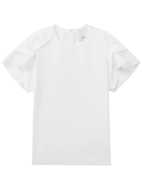 3.1 Phillip Lim draped-detail T-shirt - White - zdjęcie produktu nr 1