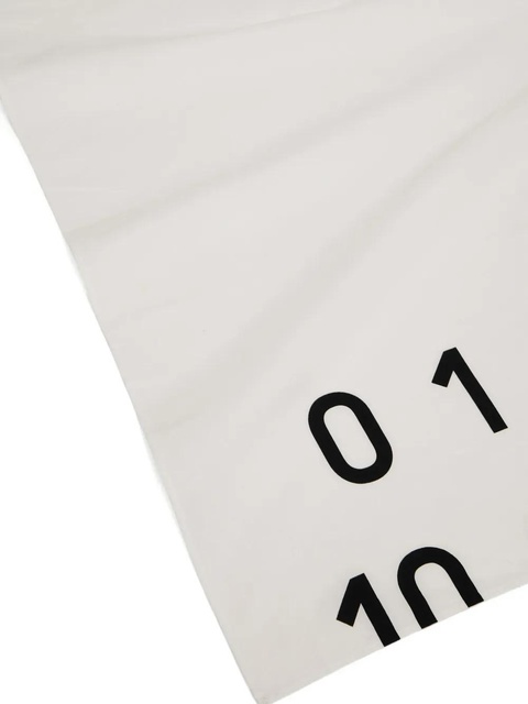 MM6 Maison Margiela Numbers-print scarf - White - zdjęcie produktu nr 1