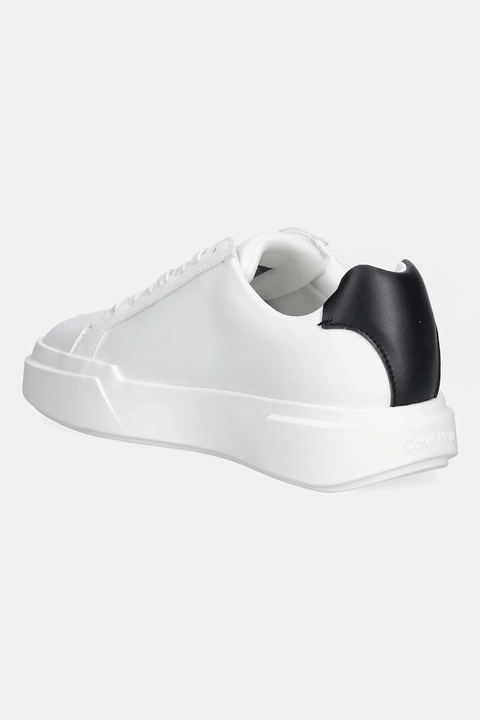 Calvin Klein sneakersy skórzane CHUNKY CUPSOLE LACEUP LTH damskie kolor biały YW0YW01947 - zdjęcie produktu nr 1