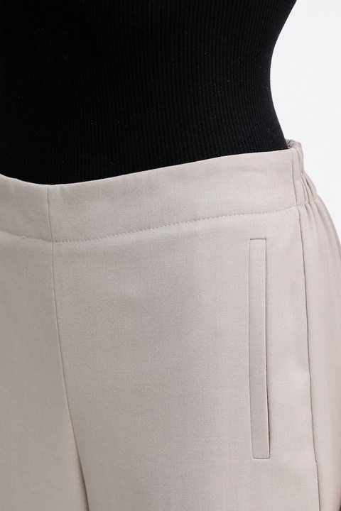 Marella spodnie Emme by Marella damskie kolor brązowy proste high waist 2525136141200 - zdjęcie produktu nr 2