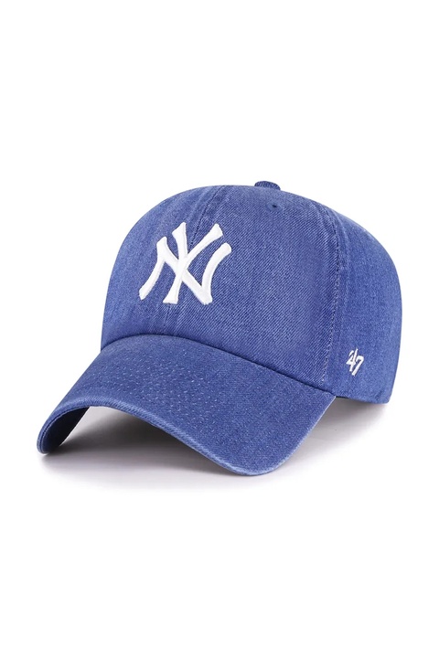 47 brand czapka z daszkiem jeansowa MLB New York Yankees kolor niebieski B-LENON17DGS-TB - zdjęcie produktu nr 1