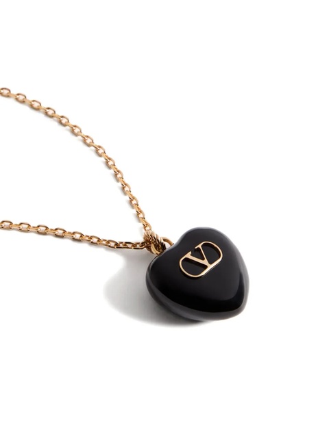 Valentino Garavani heart-pendant necklace - Gold - zdjęcie produktu nr 2