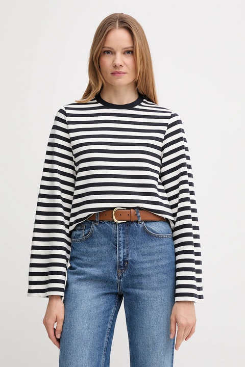 Barbour bluza bawełniana ROBYN damska kolor granatowy wzorzysta LOL0642 - zdjęcie produktu nr 1