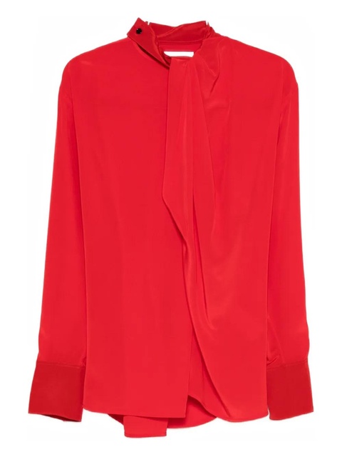 Victoria Beckham tie-neck blouse - Red - zdjęcie produktu nr 1