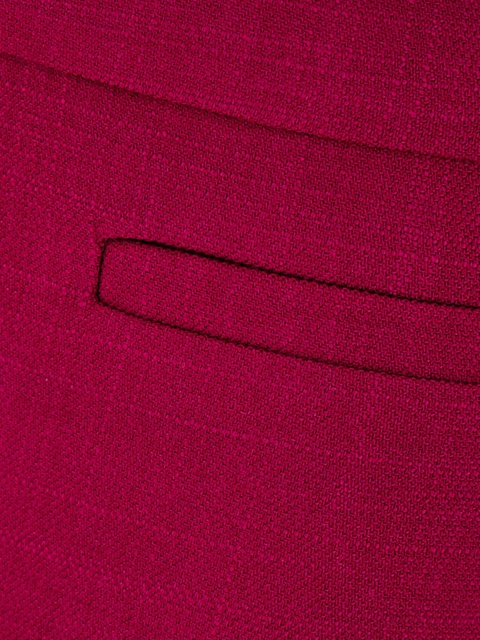 FENDI wool-blend cropped trousers - Red - zdjęcie produktu nr 2
