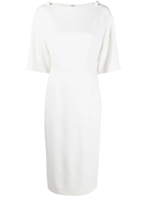 Valentino Garavani bow-detail mid-length dress - Neutrals - zdjęcie produktu nr 1