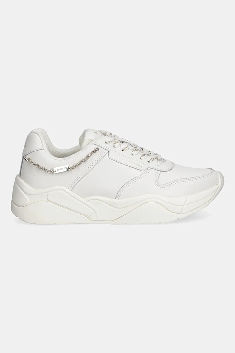 Armani Exchange sneakersy skórzane damskie kolor biały XW001617 AF17443 M0107 - zdjęcie produktu nr 2