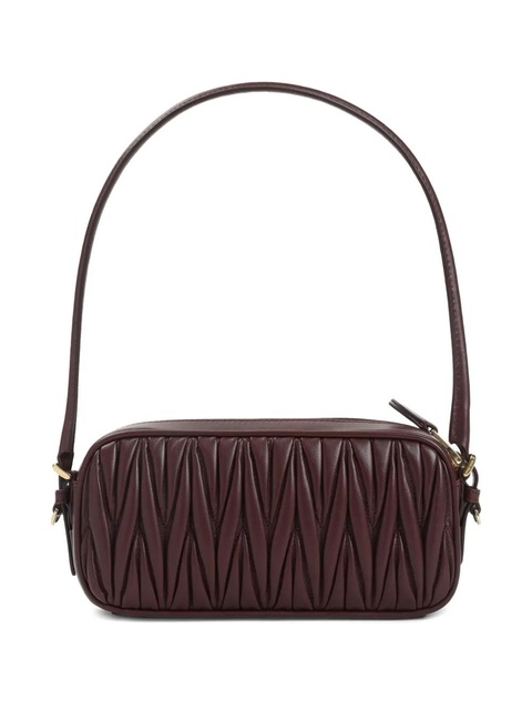 Miu Miu quilted leather shoulder bag - Brown - zdjęcie produktu nr 1