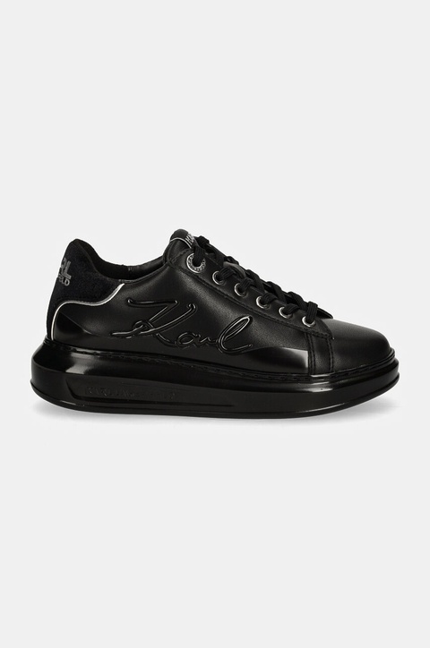 Karl Lagerfeld sneakersy skórzane KAPRI kolor czarny KL62548F - zdjęcie produktu nr 2