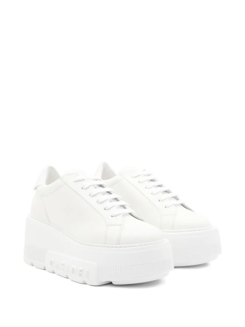 Casadei Nexus leather lace-up sneakers - White - zdjęcie produktu nr 1