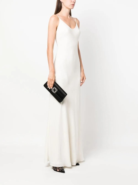 Manolo Blahnik Gothisi crystal-embellished clutch bag - Black - zdjęcie produktu nr 2