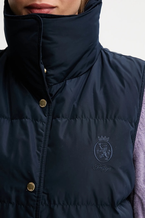 Tommy Hilfiger bezrękawnik puchowy kolor granatowy przejściowy WW0WW46545 - zdjęcie produktu nr 1
