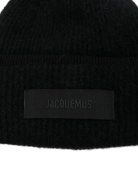 Jacquemus The Gros Grain beanie hat - Black - zdjęcie produktu nr 1