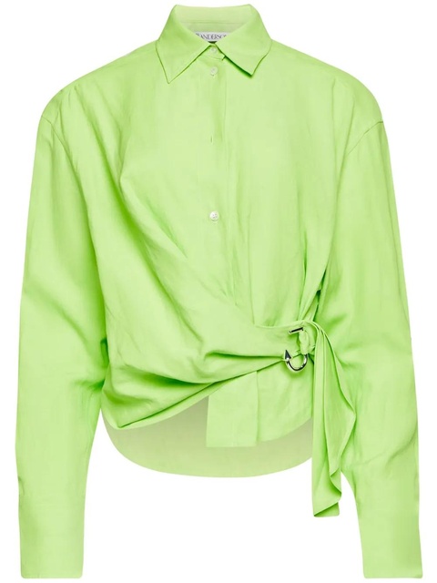 JW Anderson draped twisted shirt - Green - zdjęcie produktu nr 1