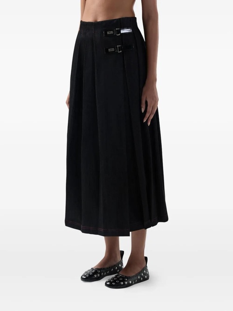 GCDS Buckle pleated skirt - Black - zdjęcie produktu nr 2