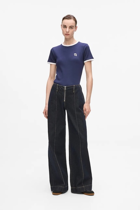Karl Lagerfeld jeansy bawełniane damskie medium waist A4W10098 - zdjęcie produktu nr 2