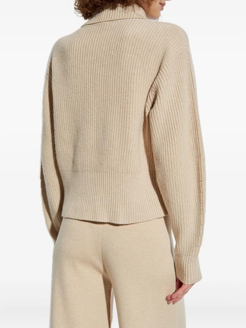 Max Mara ribbed zip-neck sweater - Neutrals - zdjęcie produktu nr 2