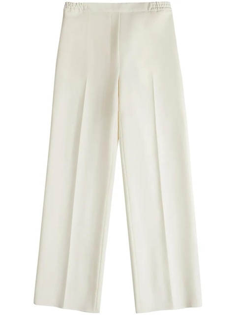 Tod's elasticated-waist virgin-wool trousers - White - zdjęcie produktu nr 1